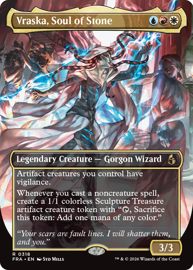 Vraska, Soul of Stone 318 (Reality Fracture)  - Borderless Foil