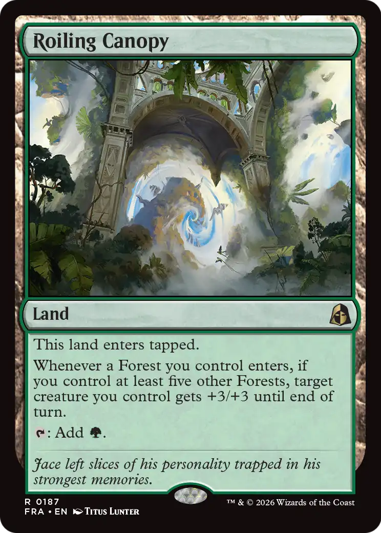 Roiling Canopy 187 (Reality Fracture)  - Foil