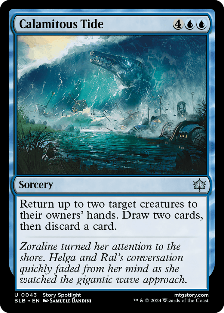 Calamitous Tide [Bloomburrow] Foil