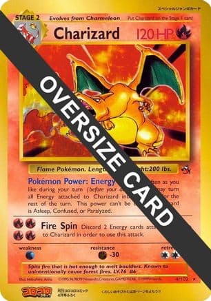 Charizard (CoroCoro Promo) 4/102 - Jumbo Cards Holofoil