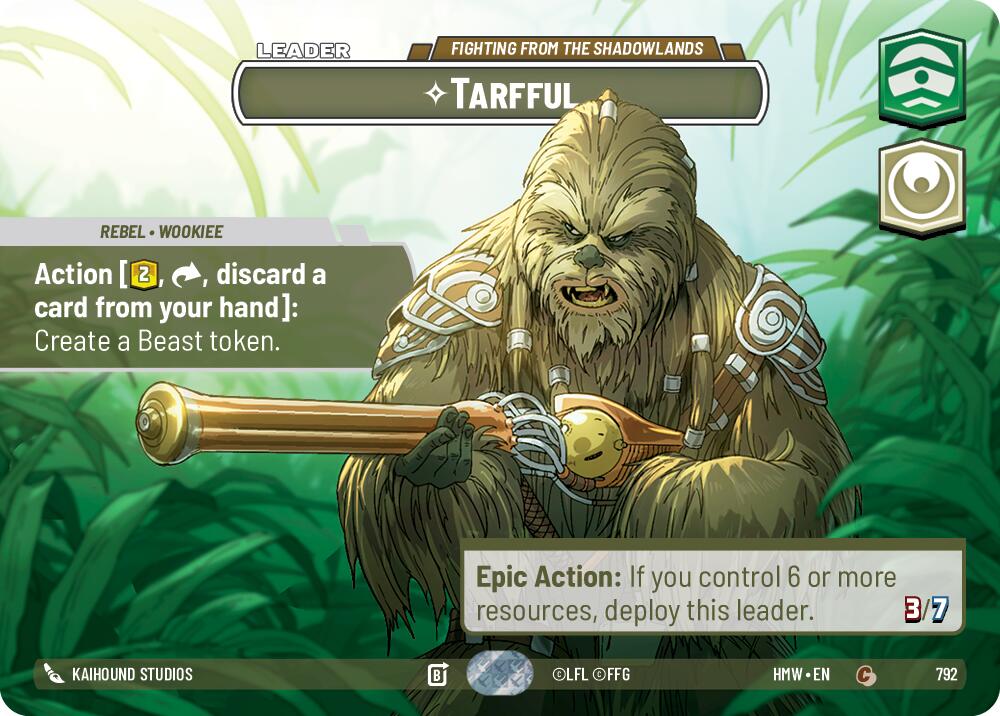 Tarfful Fighting from the Shadowlands Showcase 792 (Homeworlds)  - Foil