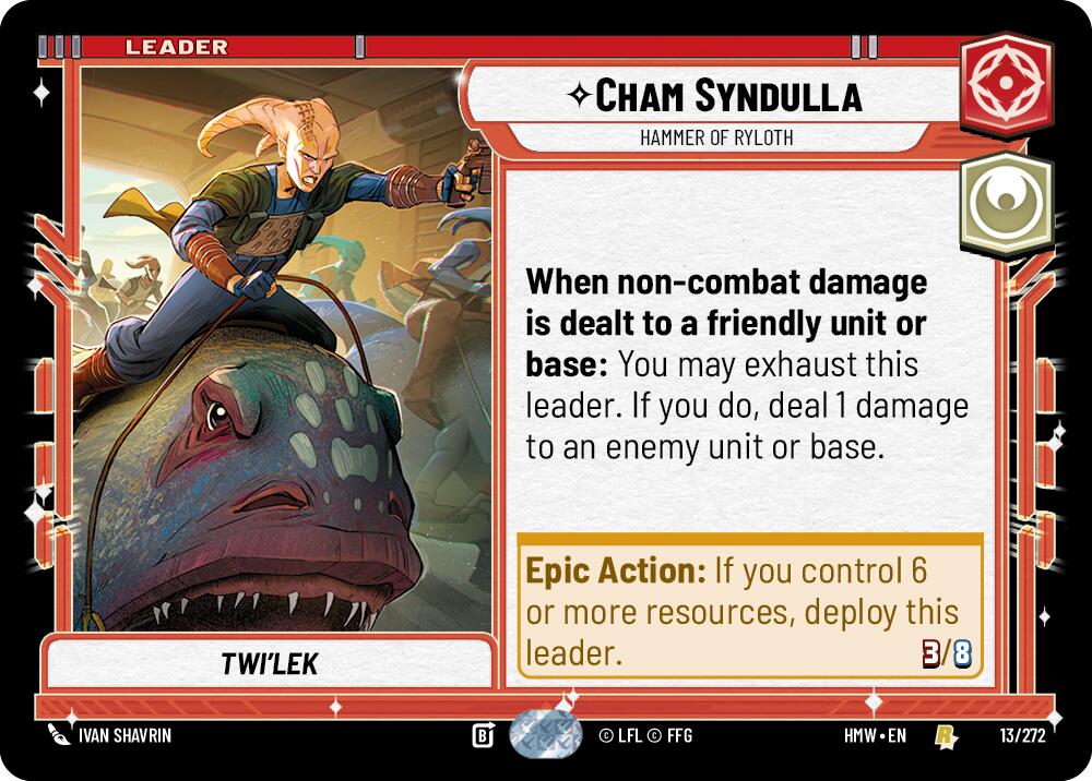 Cham Syndulla Hammer of Ryloth 13/272 (Homeworlds) 