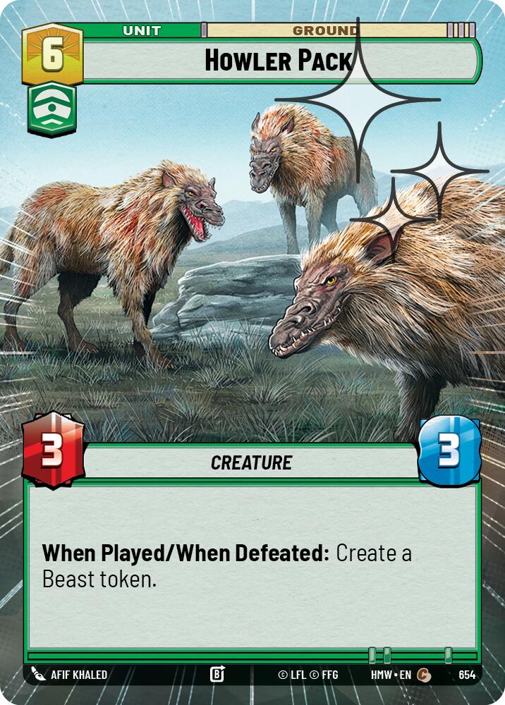 Howler Pack Hyperspace Foil 654 (Homeworlds)  - Foil