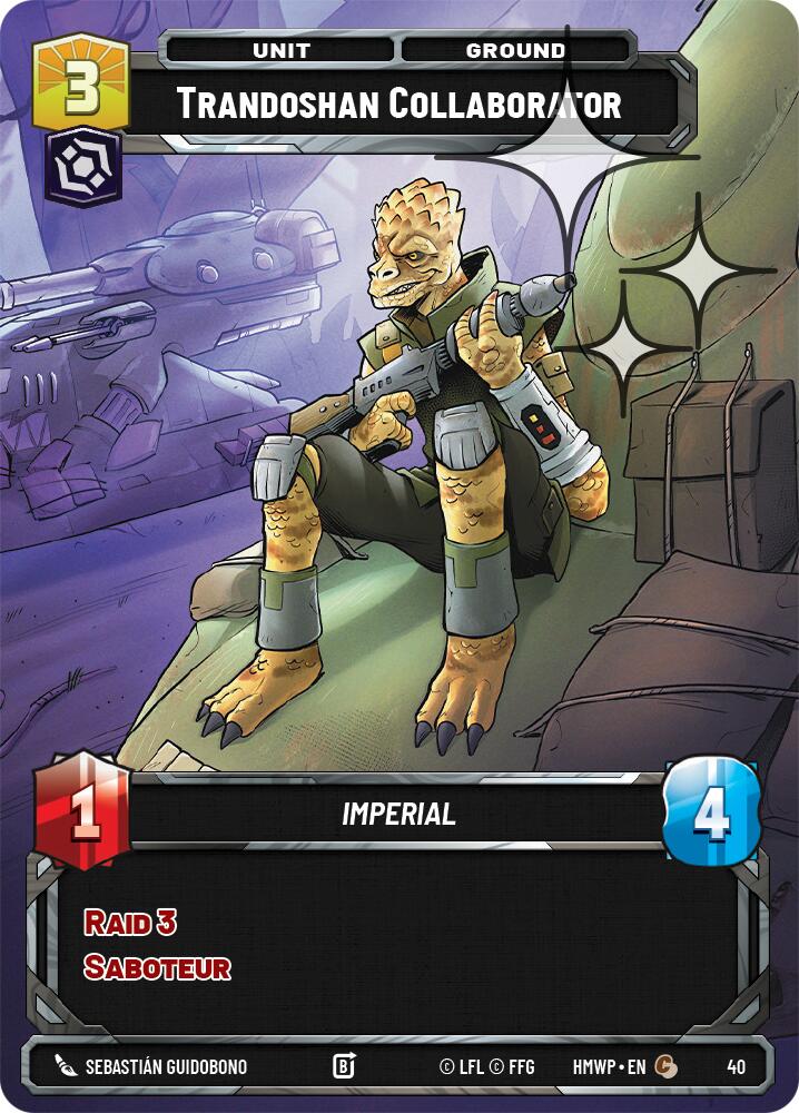 Trandoshan Collaborator Foil 40 (Homeworlds: Weekly Play Promos)  - Foil