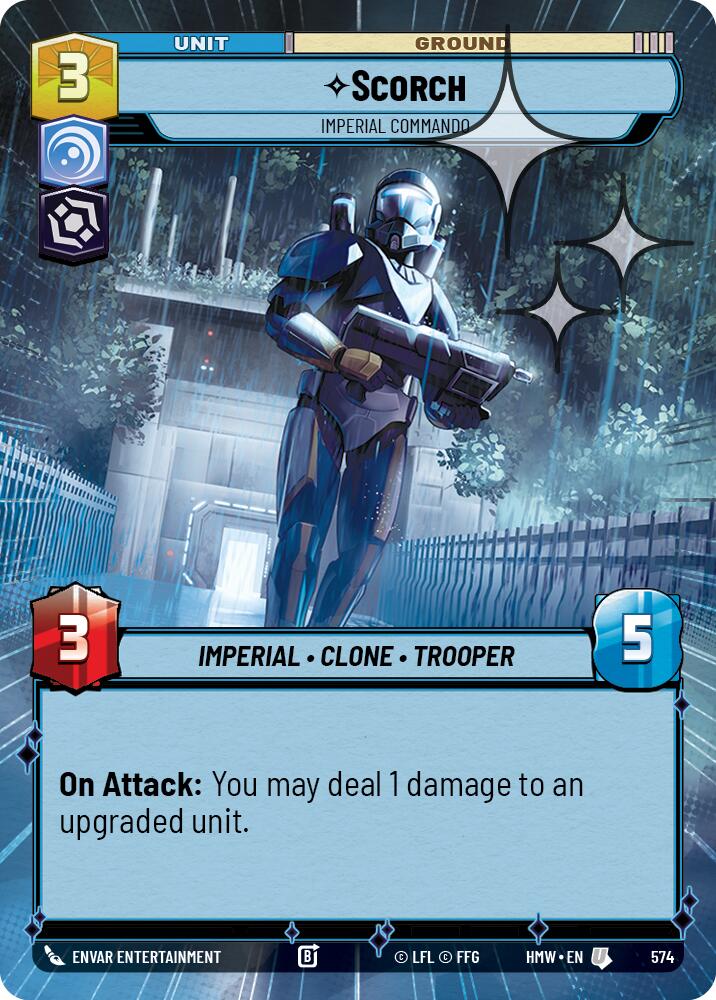 Scorch Imperial Commando Hyperspace Foil 574 (Homeworlds)  - Foil