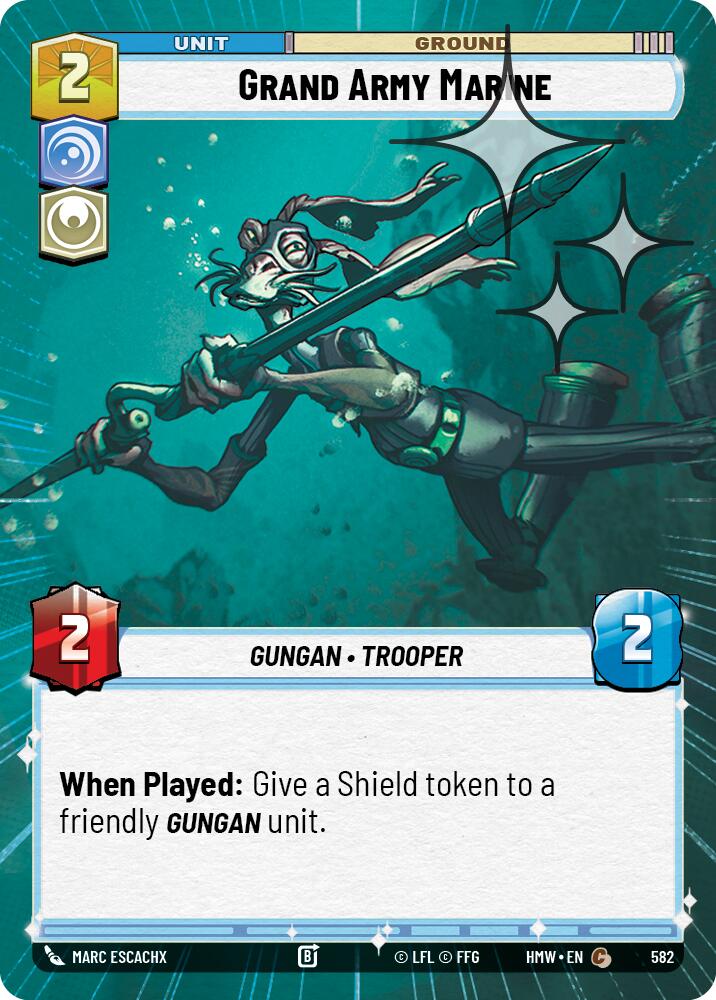 Grand Army Marine Hyperspace Foil 582 (Homeworlds)  - Foil