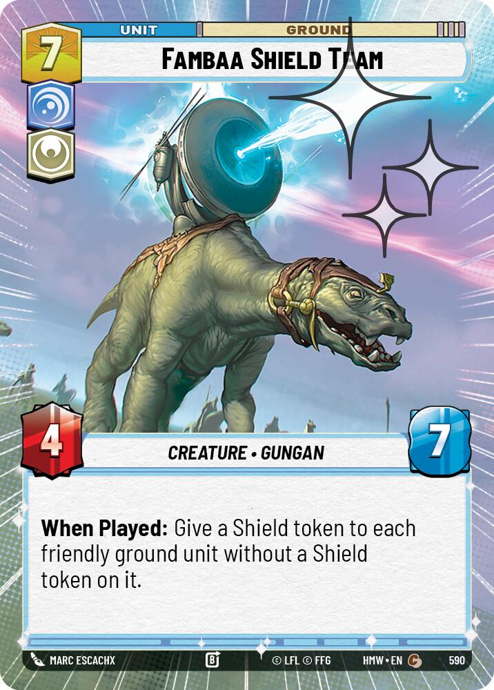 Fambaa Shield Team Hyperspace Foil 590 (Homeworlds)  - Foil