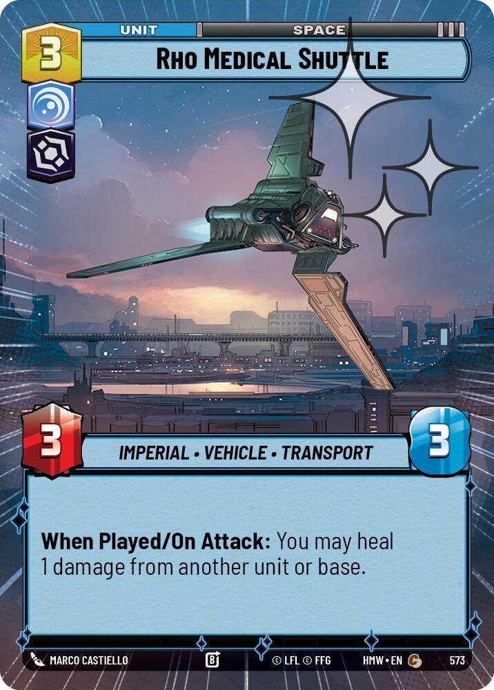 Rho Medical Shuttle Hyperspace Foil 573 (Homeworlds)  - Foil