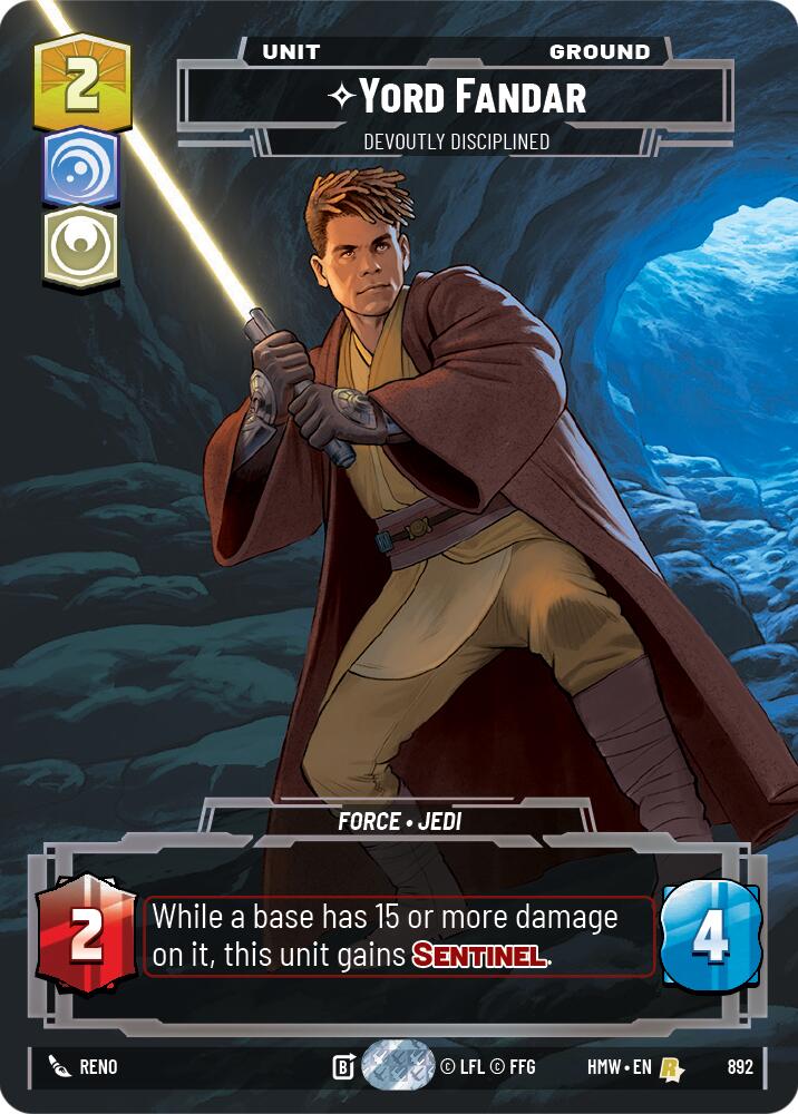 Yord Fandar Devoutly Disciplined Prestige Foil 892 (Homeworlds)  - Foil