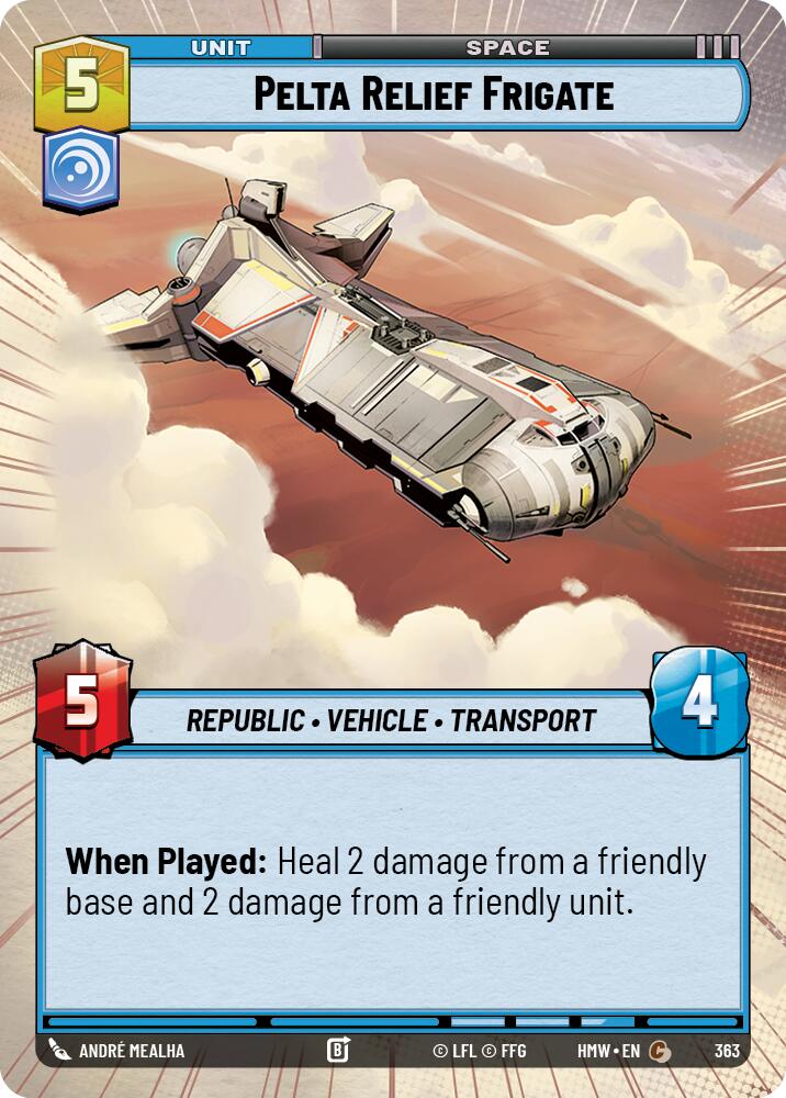 Pelta Relief Frigate Hyperspace 363 (Homeworlds) 
