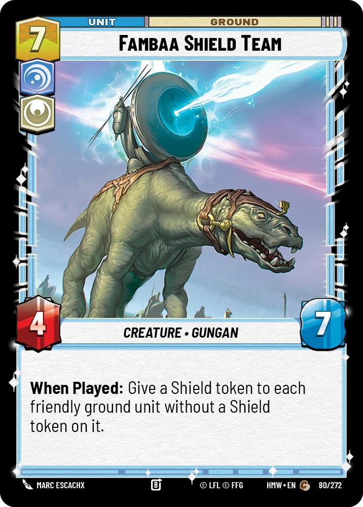 Fambaa Shield Team 80/272 (Homeworlds) 