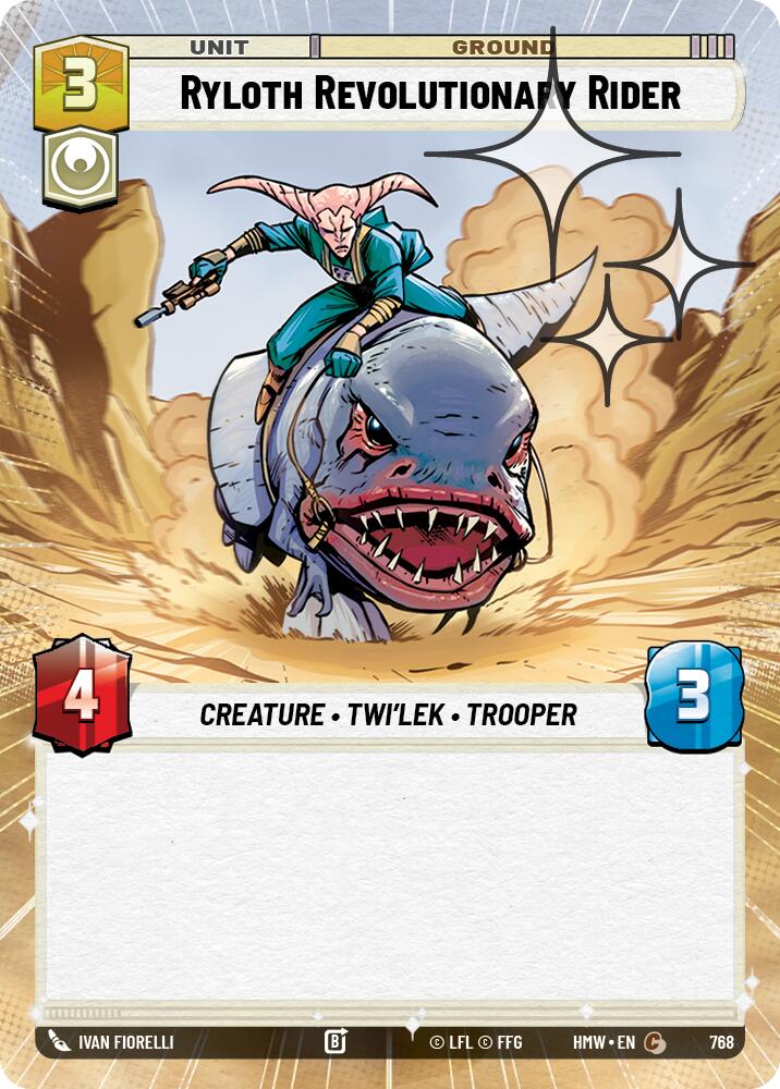 Ryloth Revolutionary Rider Hyperspace Foil 768 (Homeworlds)  - Foil