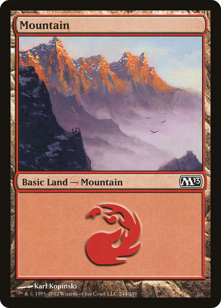 Mountain (244) [Magic 2013] Foil