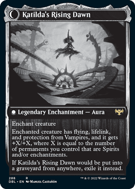 Katilda, Dawnhart Martyr // Katilda's Rising Dawn [Innistrad: Double Feature] Foil