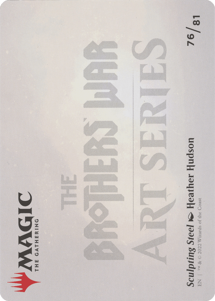Sculpting Steel // Sculpting Steel (ABRO-076) - The Brothers' War Art Series (Borderless) Foil