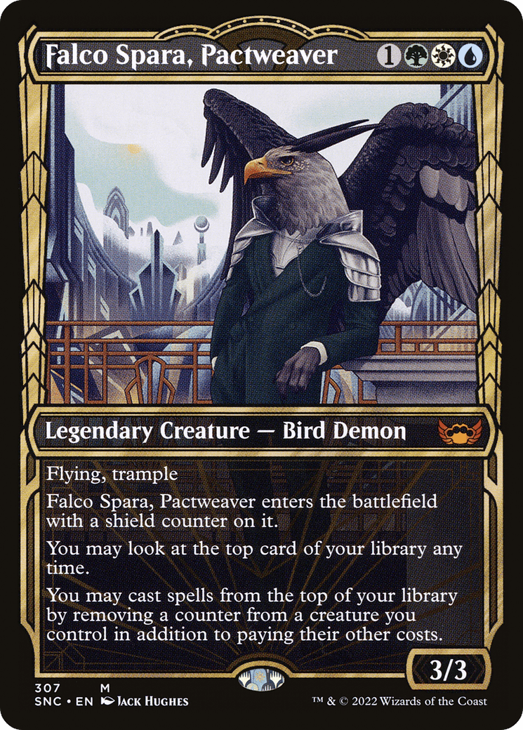 Falco Spara, Pactweaver (Showcase Golden Age) [Streets of New Capenna] Foil