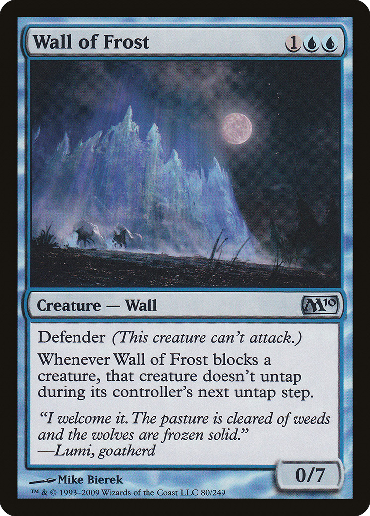 Wall of Frost [Magic 2010] Foil