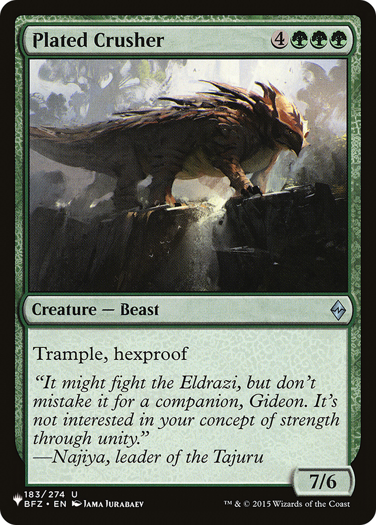 Plated Crusher |  (BFZ-183) [The List]