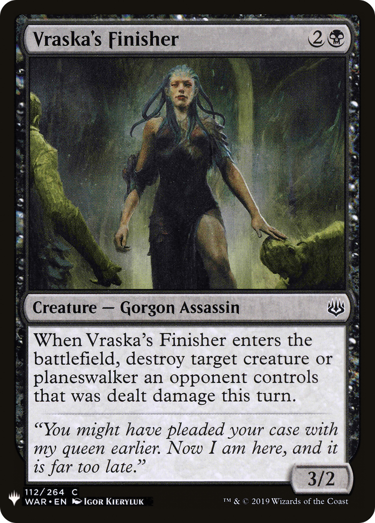 Vraska's Finisher |  (WAR-112) [The List]
