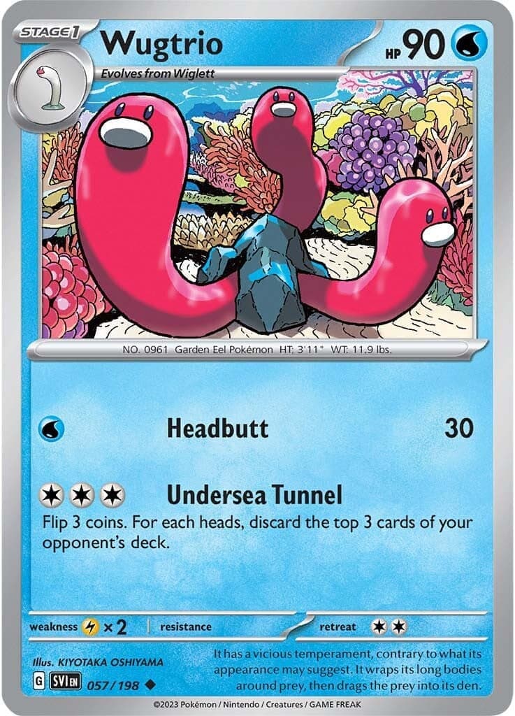 Wugtrio 057- SV01 Scarlet & Violet Base Set Reverse Holofoil
