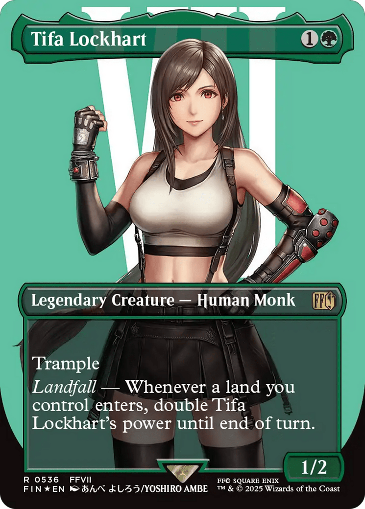 Tifa Lockhart (Borderless) (Surge Foil) (536) [FINAL FANTASY]