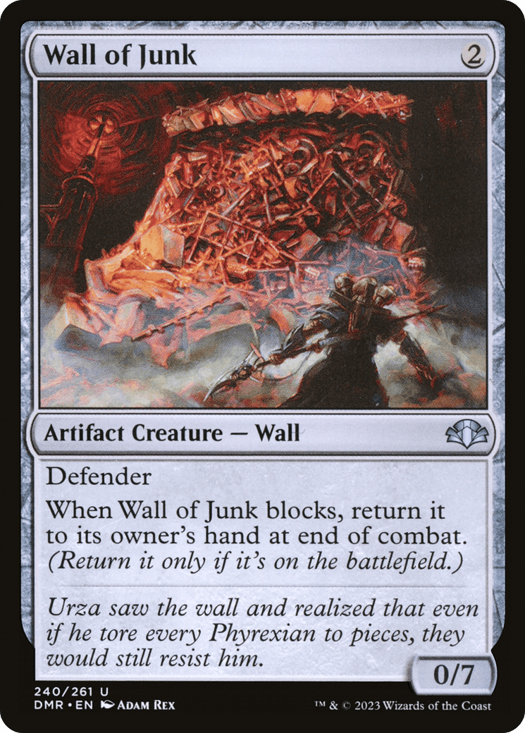 Wall of Junk [Dominaria Remastered] Foil