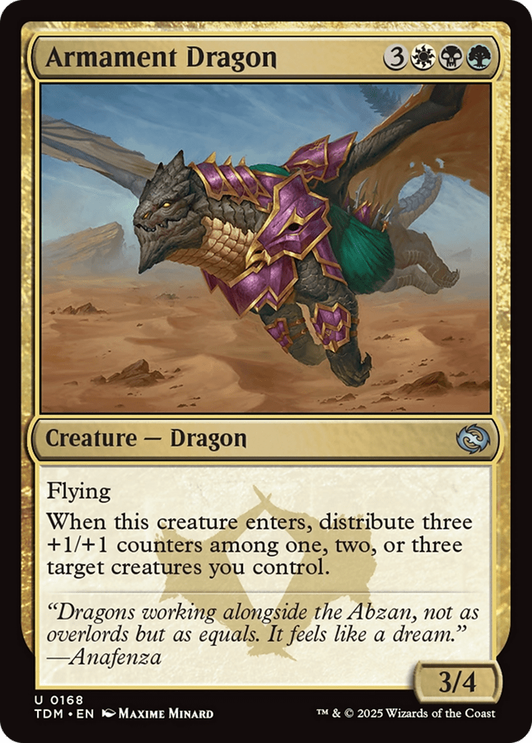 Armament Dragon (168) [Tarkir: Dragonstorm]  Foil