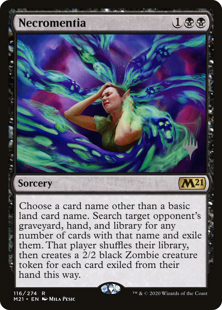 Necromentia (Promo Pack) [Core Set 2021 Promos] Foil