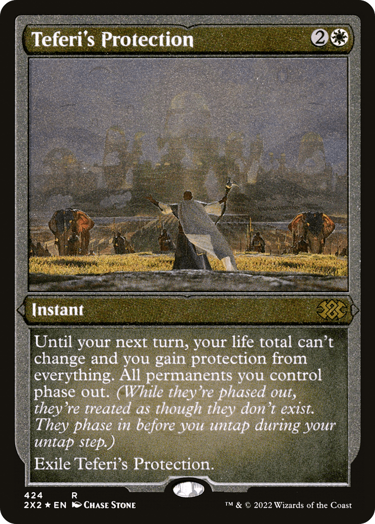 Teferi's Protection (Foil Etched) |  Foil (424) [Double Masters 2022]