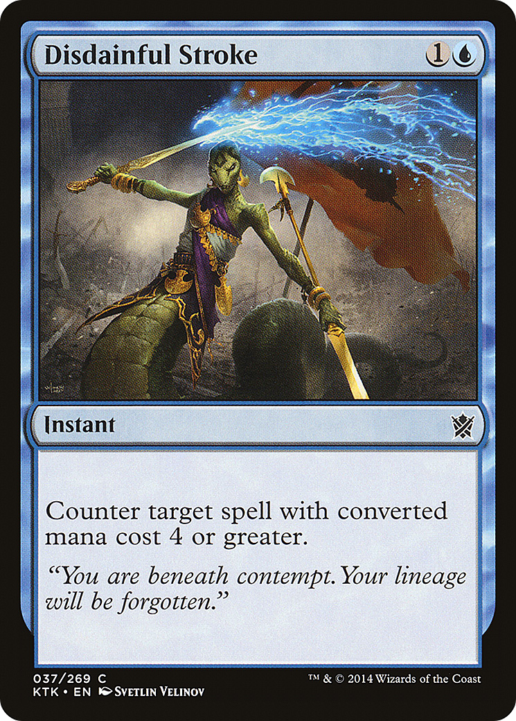 Disdainful Stroke [Khans of Tarkir] Foil