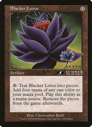Blacker Lotus (Arena League) |  (070) [Oversize Cards]
