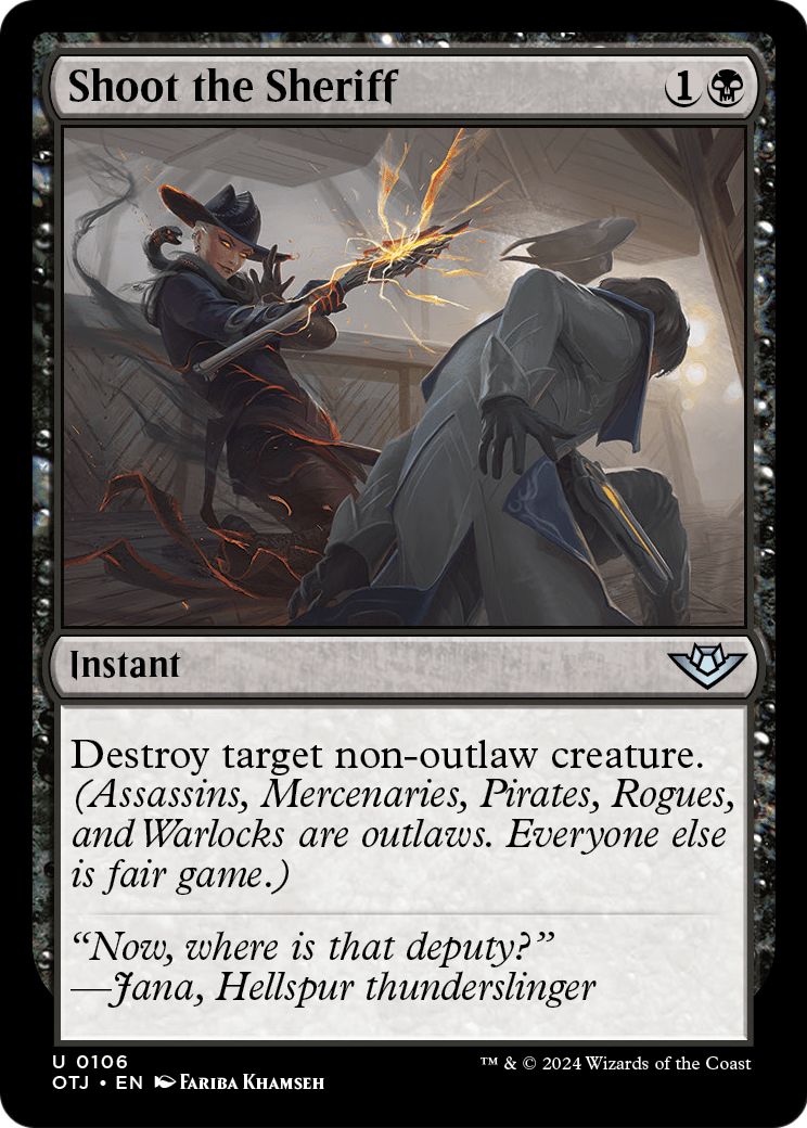 Shoot the Sheriff [Outlaws of Thunder Junction] Foil