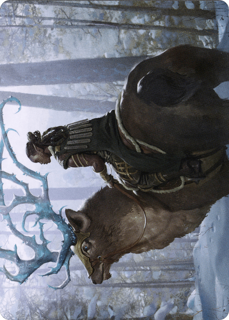 Boreal Outrider // Boreal Outrider (AKHM-042) - Kaldheim Art Series (Borderless)