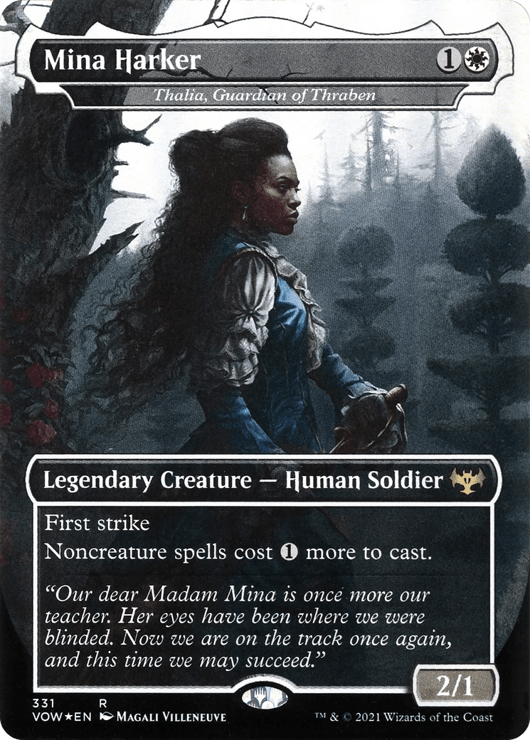 Thalia, Guardian of Thraben - Mina Harker [Innistrad: Crimson Vow] Foil