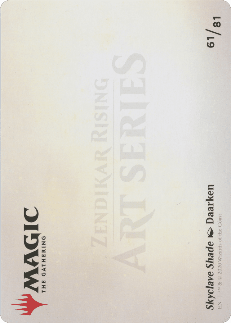 Skyclave Shade // Skyclave Shade (AZNR-061) - Zendikar Rising Art Series (Borderless) Foil