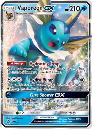 Vaporeon GX SM172/248 - SM Promos Holofoil