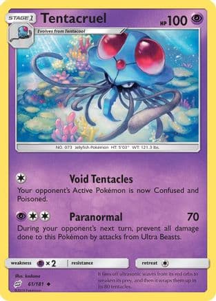 Tentacruel 61/181 - SM  Team Up Reverse Holofoil