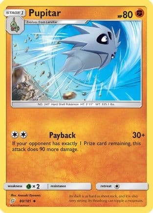 Pupitar 80/181 - SM  Team Up Reverse Holofoil