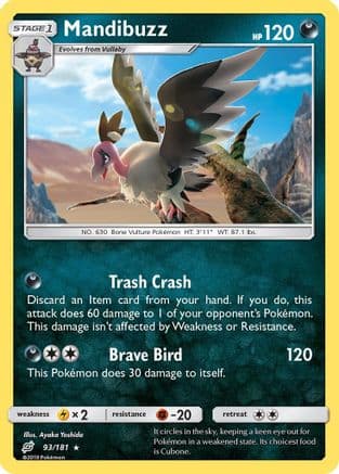 Mandibuzz 93/181 - SM  Team Up Reverse Holofoil