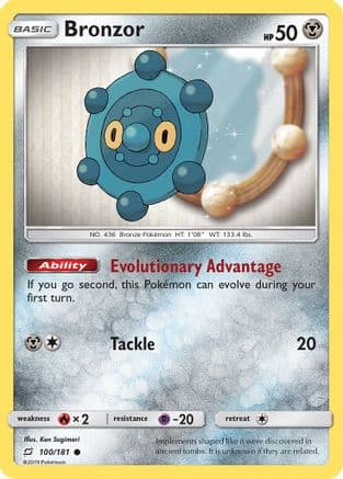 Bronzor 100/181 - SM  Team Up Reverse Holofoil