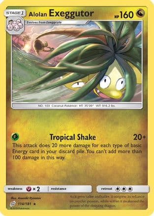 Alolan Exeggutor (114) (114) 114  - Reverse Holofoil SM  Team Up - Rare