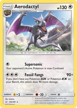 Aerodactyl 130  SM  Team Up - Rare