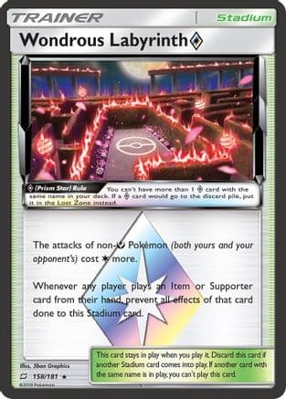 Wondrous Labyrinth Prism Star 158/181 - SM  Team Up Holofoil