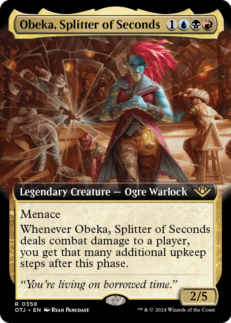 Obeka, Splitter of Seconds (Extended Art) [Outlaws of Thunder Junction]