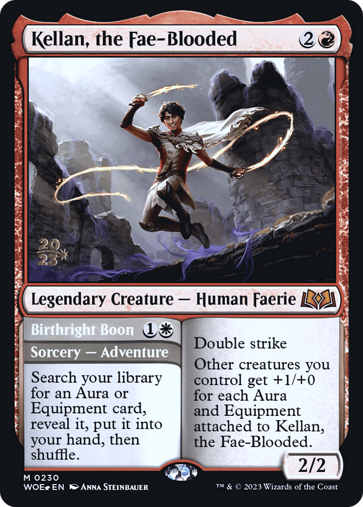 Kellan, the Fae-Blooded [Wilds of Eldraine Prerelease Promos]