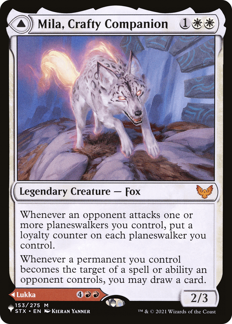Mila, Crafty Companion // Lukka, Wayward Bonder |  (STX-153) [The List]