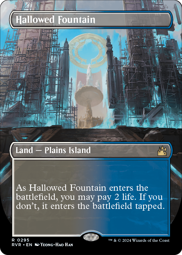 Hallowed Fountain (Borderless) [Ravnica Remastered] Foil