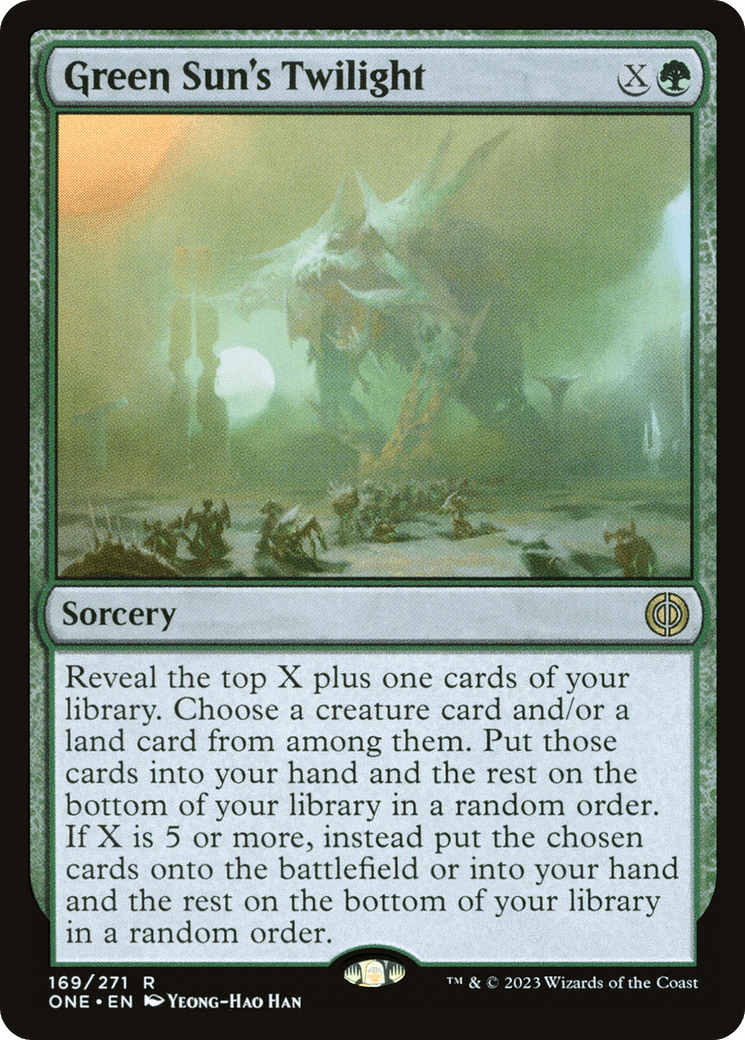 Green Sun's Twilight [Phyrexia: All Will Be One] Foil