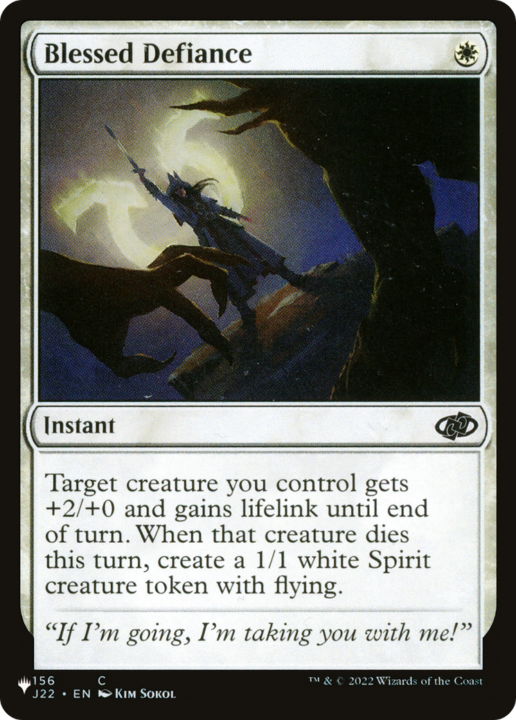 Blessed Defiance |  (J22-156) [The List]