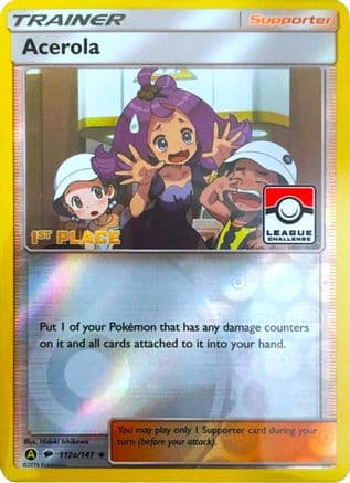 Acerola (League Challenge) [1st Place] 112a/147 - League & Championship Cards Reverse Holofoil